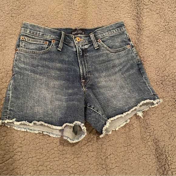 J Crew Mercantile Jean Distressed Shorts Size 27 - Picture 2 of 9